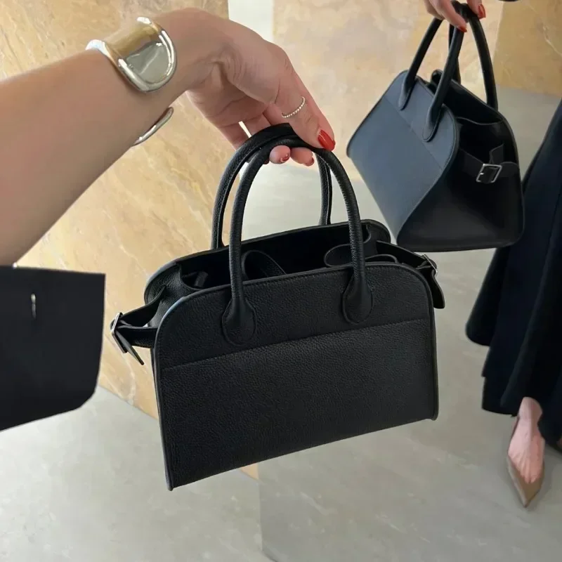 

High Quality Commuter Cowhide Bag Women Large Capacity Tote One Shoulder Crossbody Handbags Zipper Versatile Luxury Bolsos Mujer