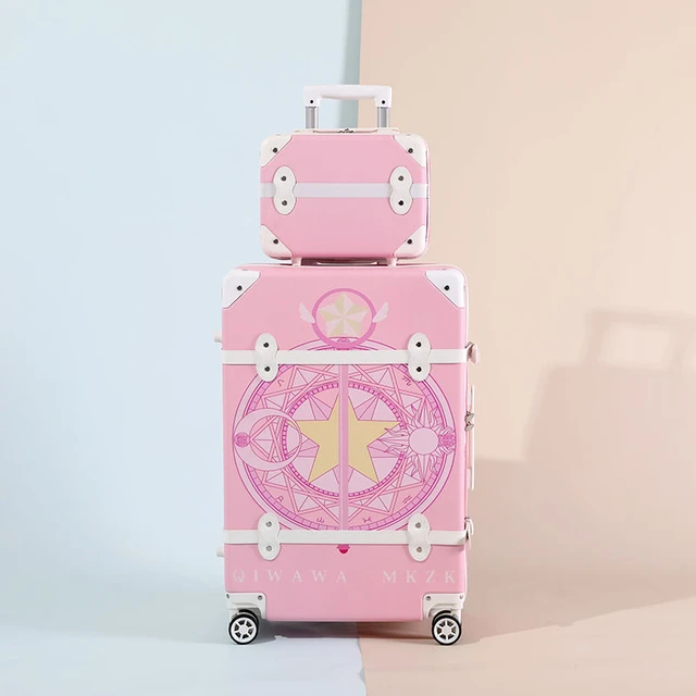 Travel Trolley Luggage Set,suitcase on wheels,Cute pink Women rolling  luggage,20 inch carry on suitcase,cabin luggage bag case - AliExpress