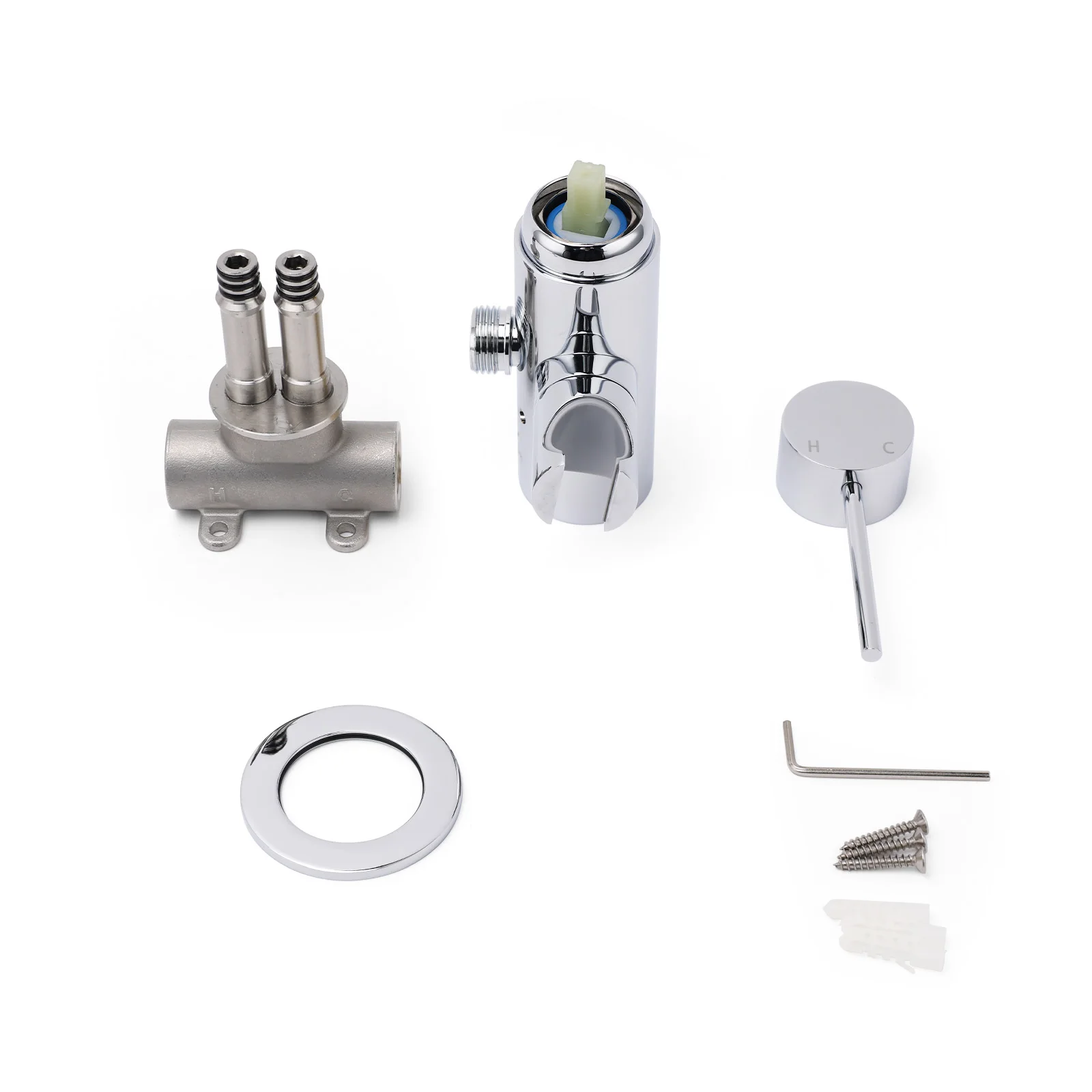 **Sydney Stock** KYLINS Hand Held Shower Head Mixer Set Concealed Hot And Cold Water Mixing With Holder Chrome WELS WaterMark