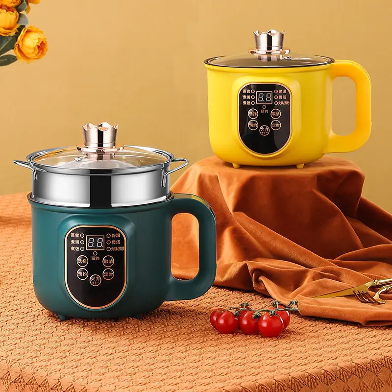 

Electric Hot Pot Cooker Multicooker Hotpot Stew Heating Eggs Soup Pan Noodles Steamer Rice Cookers Cooking Pot EU Plug