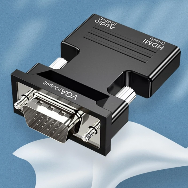 HDMI To VGA Adapter Cable VGA To HDMI Converter VGA To HDTV Adapter VGA To HDMI-compatible Adapter Converter 1080P HDMI-compatible Female To VGA For PC Laptop HDTV Movie Projector