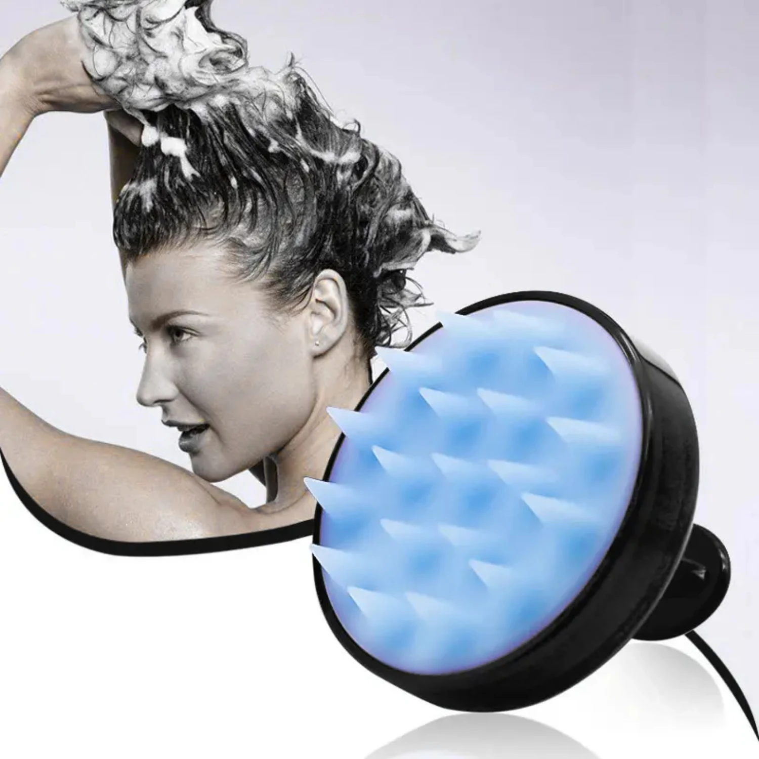 Random Silicone Shampoo Brush-Gentle, Ergonomic, Effortless Hair Cleaning Tool for Healthy Scalp and Haircare-1 Piece