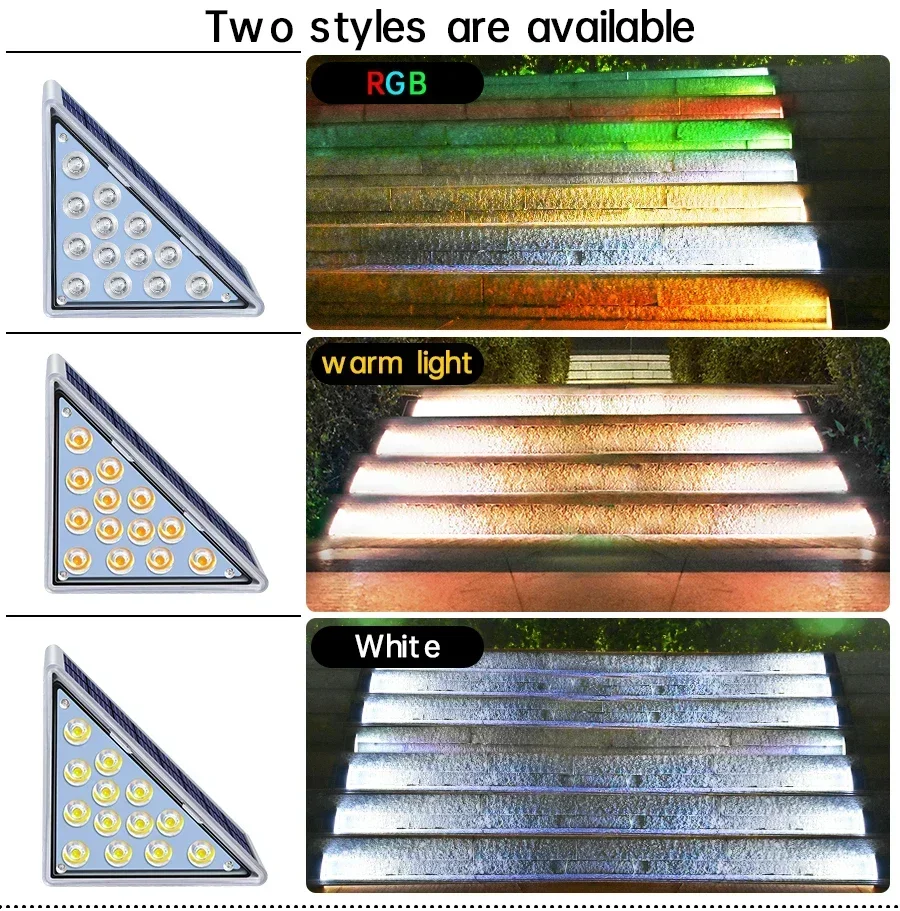Description Picture 6 of itemLED Outdoor Solar Light Step Lamp Lens Design Super Bright IP67 Waterproof Anti-theft Stair Light Decor Lighting for Garden Deck