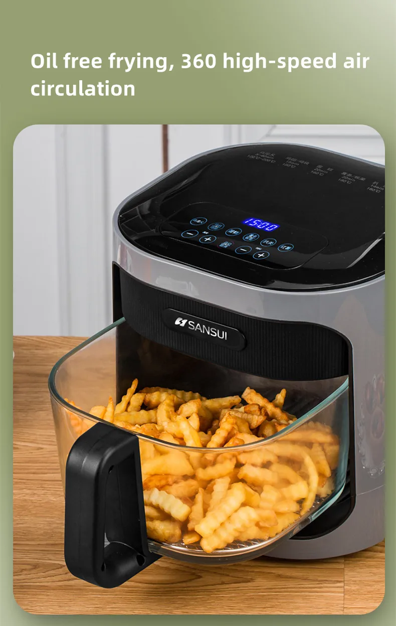 Restored KOIOS Air Fryer, Electric Hot Airfryers Oven / XXL 7.8 QT