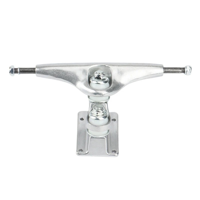 

Top!-1Pcs Double Floor Longboard Trucks 6.25Inch Skateboard Bracket Trucks Gravity Casting Rear Truck Silver SHR90A