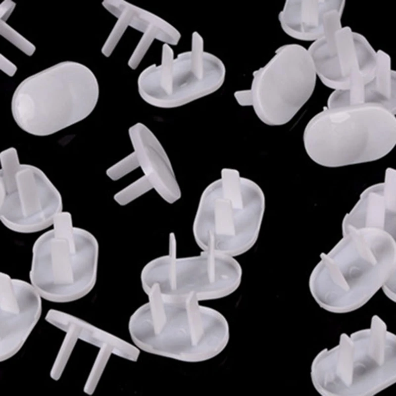 300Pcs Anti Electric Shock Plugs Protector Cover Cap Power Socket Electrical Outlet Baby Children Safety Guard Two Holes