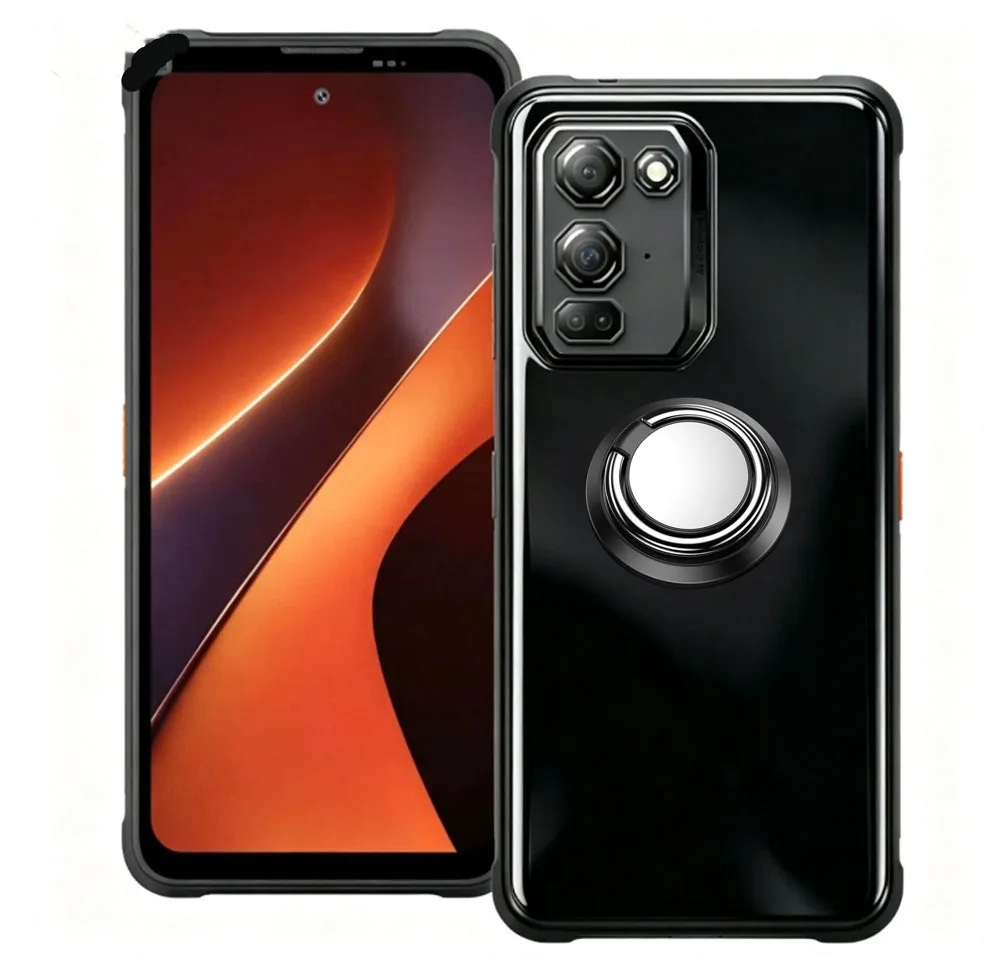 Blackview Fort 200 Back Ring Holder Phone Cover - TPU Soft Silicone Case, 6.78
