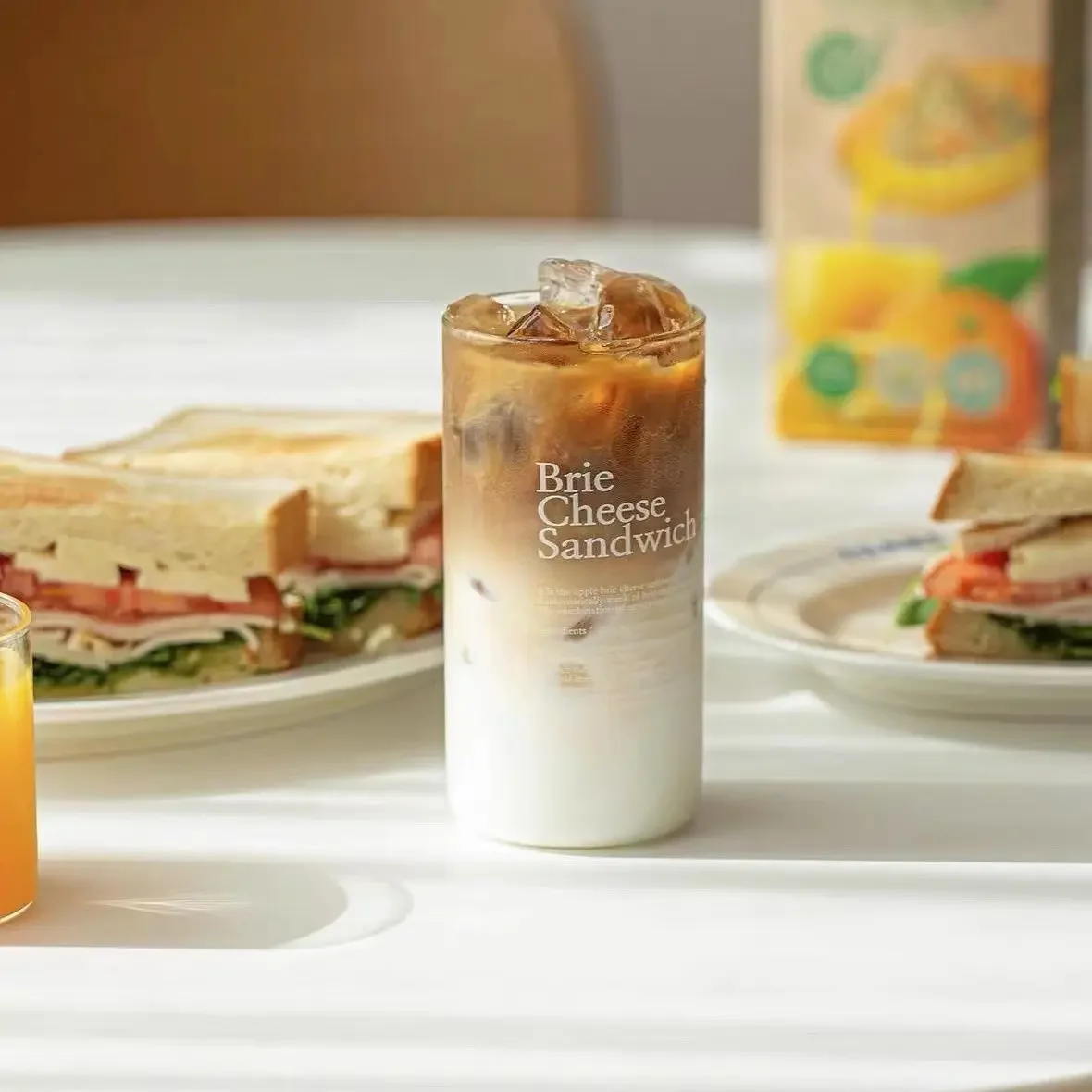 זכוכית טאמבלר גביע קוריאני סגנון קוריאני לבן שחור ורוד הדפסים להדפסה חום עמיד חום זכוכית מים קפה חלב תה ספל 1 חתיכה