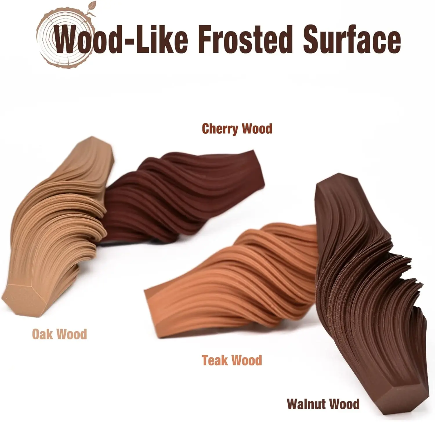 Wood PLA Filament Bundle, 1.75mm 3
