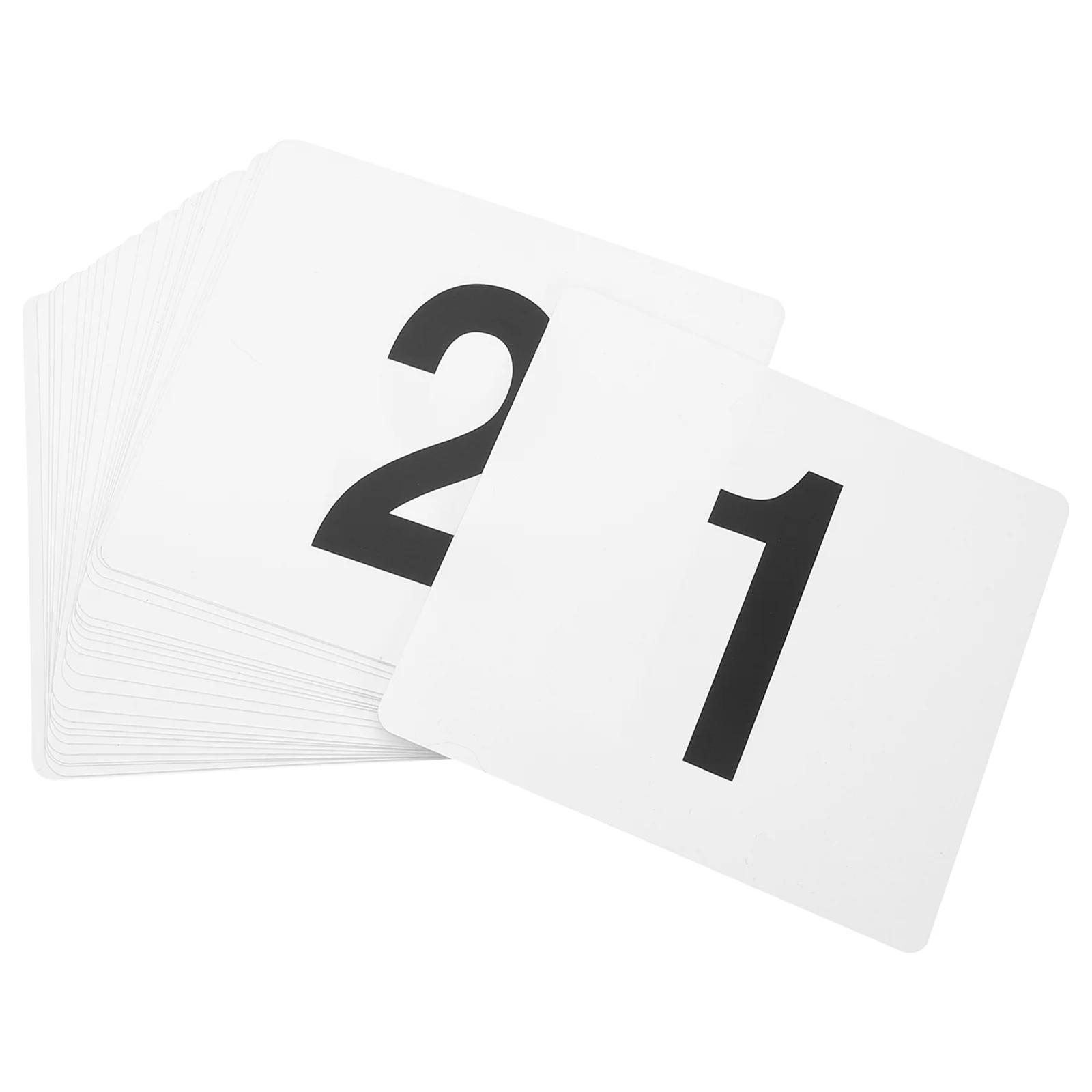 100 Double Sided Plastic Number Tags Reusable Table Number Cards Seat Place Cards For Wedding Gymnasium Locker Door Event Party