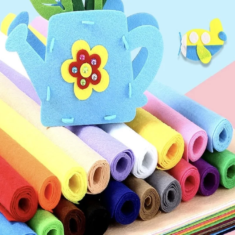 Versatile Soft Felt Fabric Sheet for DIY Crafts and Sewing Projects - Multiple Color Options