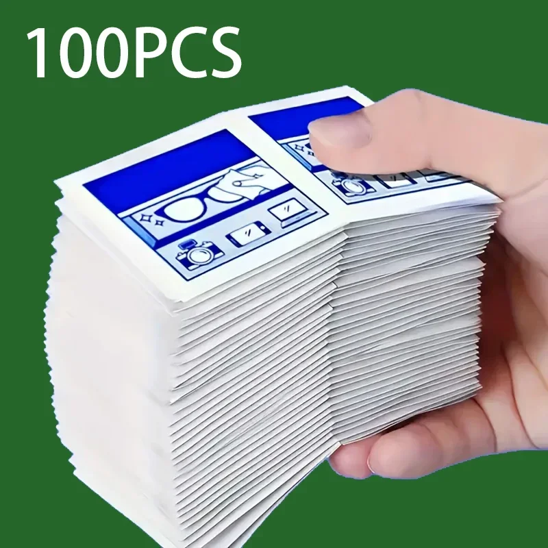 Disposable Eyeglass Cleaning Wipes Individually Packaged Suitable for Eyeglasses Smartphones Tablet Screens 50-100 pcs