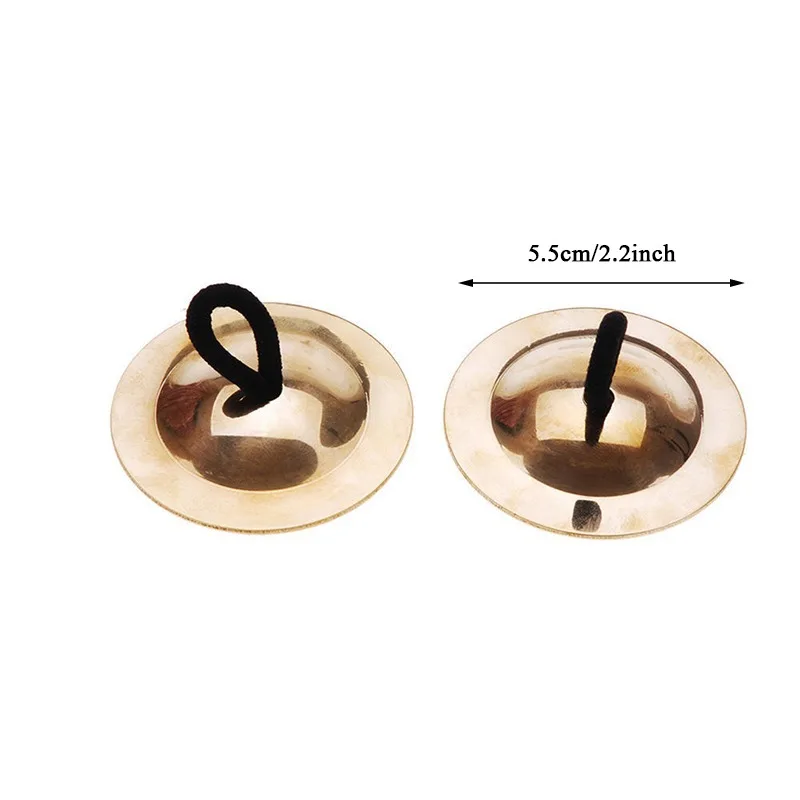 1 Pair Mini Small Kid Children Copper Hand Cymbals Gongs Band Rhythm Musical Percussion Instrument Children Handmade Toy