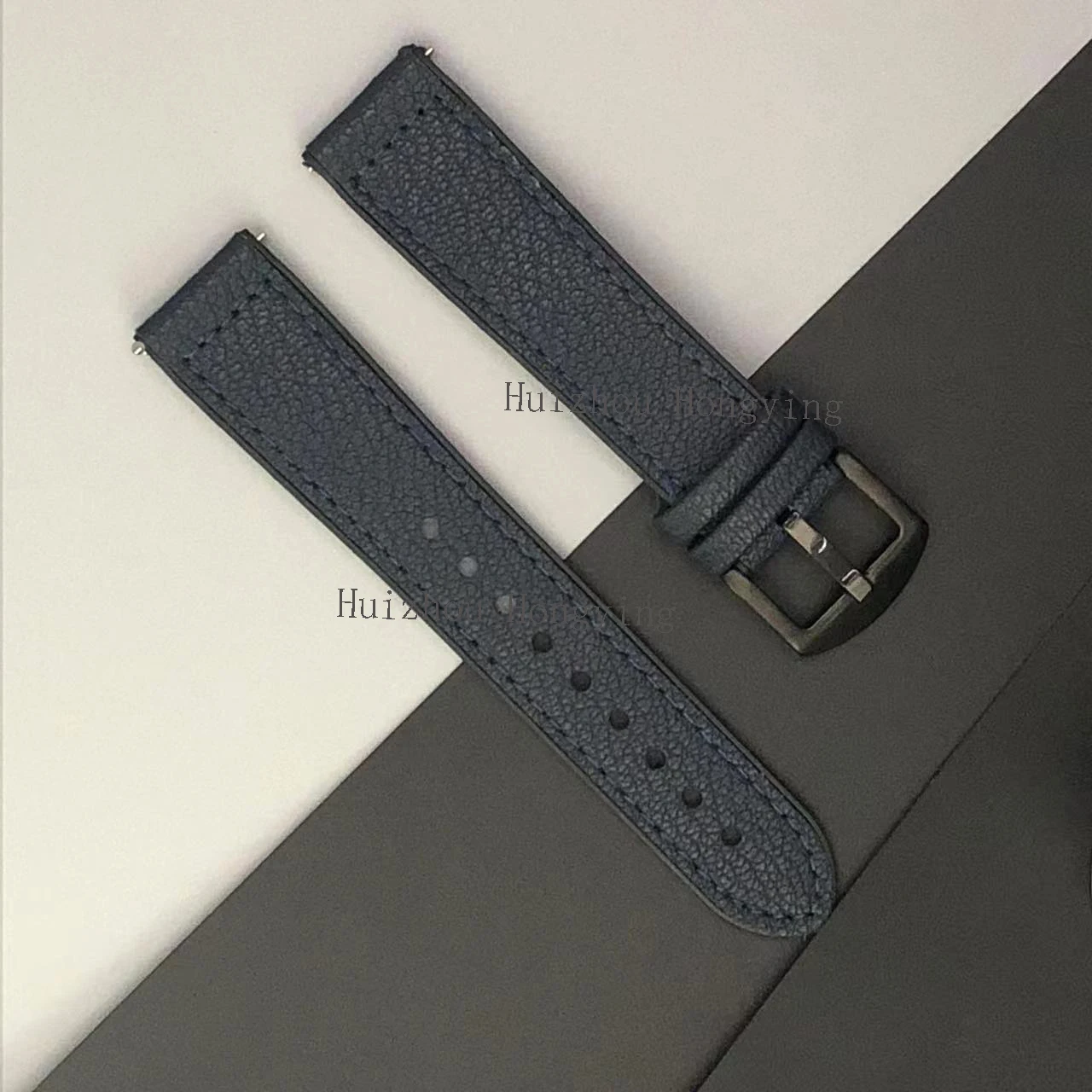 Premium PU Leather Smart Watch Band - 22mm/20mm Adjustable Strap