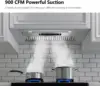 Built-in/Insert Range Hood 900 CFM, Ducted/Ductless Convertible Duct, Stainless Steel Kitchen Vent Hood with 2 Pcs Adjustable Li 2