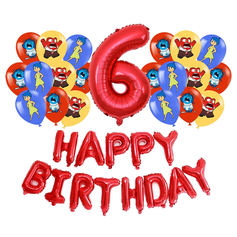 thumbnail image 1 of Decoración para fiesta de cumpleaños de Disney Inside Out 2, vasos de papel, platos, mantel, telón de fondo, juego de vajilla, globos, suministros, regalos para niños, 1 of 5