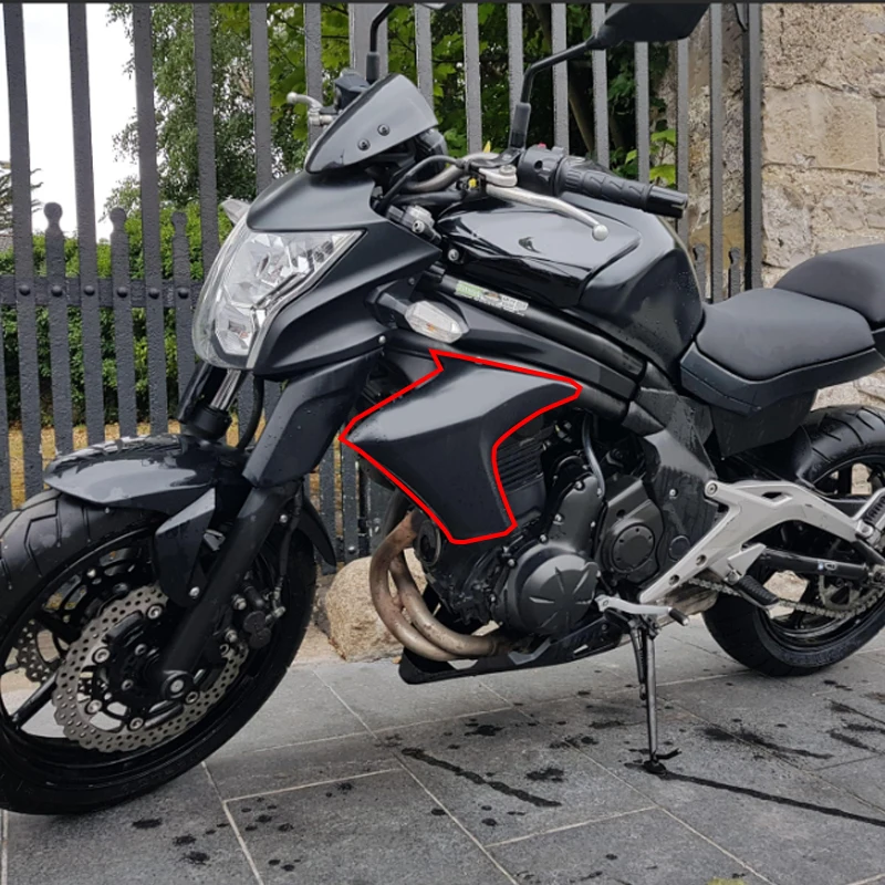 Compression Fairings Right side or left Radiator cover Matte fairing Fit For KAWASAKI ER6N ER 6N 2012 2013 2014 2015 ABS