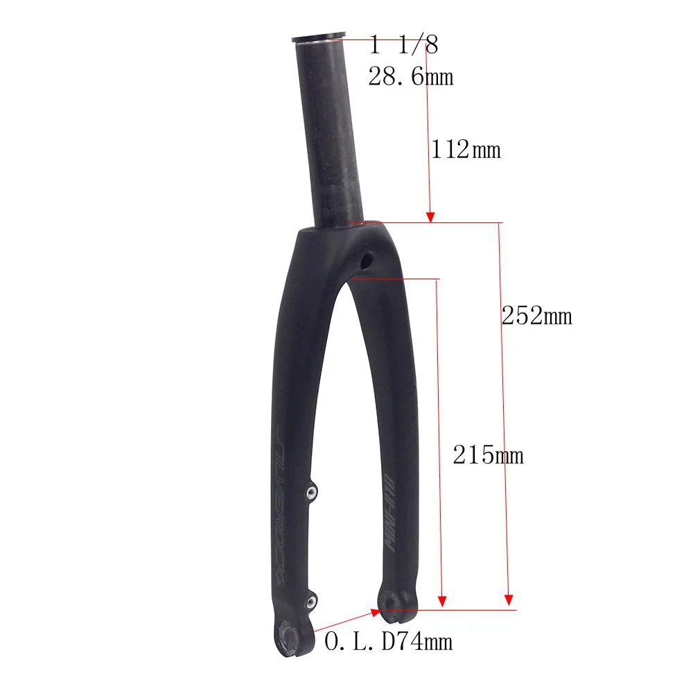 【新品未使用】SILVEROCK MINI-01D カーボンフォーク SILVEROCK カーボン フォーク 349 MINI-01D マウントアダプター