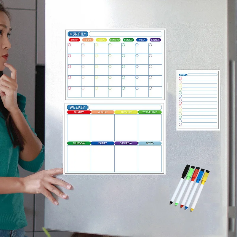 Magnetic Dry Erase Calendar and Planner