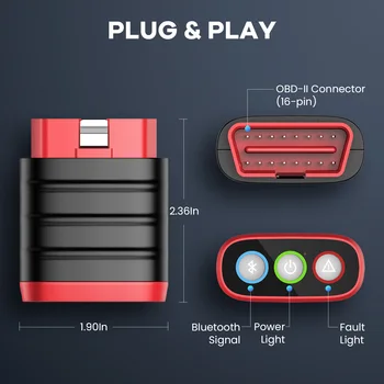 THINKCAR THINKDIAG Mini Scanner OBD2 per Diagnosi Completa del Veicolo, Strumento Diagnostico Auto, Lettura/Cancellazione Codici Errore, Aggiornamenti Gratuiti a Vita per Tutte le Auto