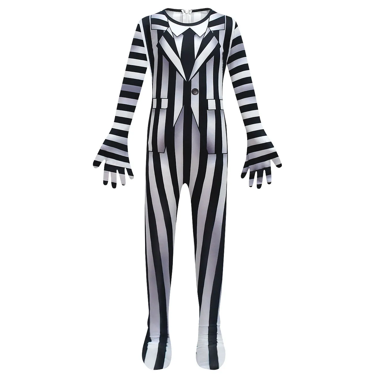 thumbnail image 1 of Nuevos monos de juego de rol para niños de B-Beetlejuice 2 + trajes de peluca, disfraz de niño, disfraz de BOB Astrid, ropa divertida para fiesta de Halloween para niña, 1 of 4