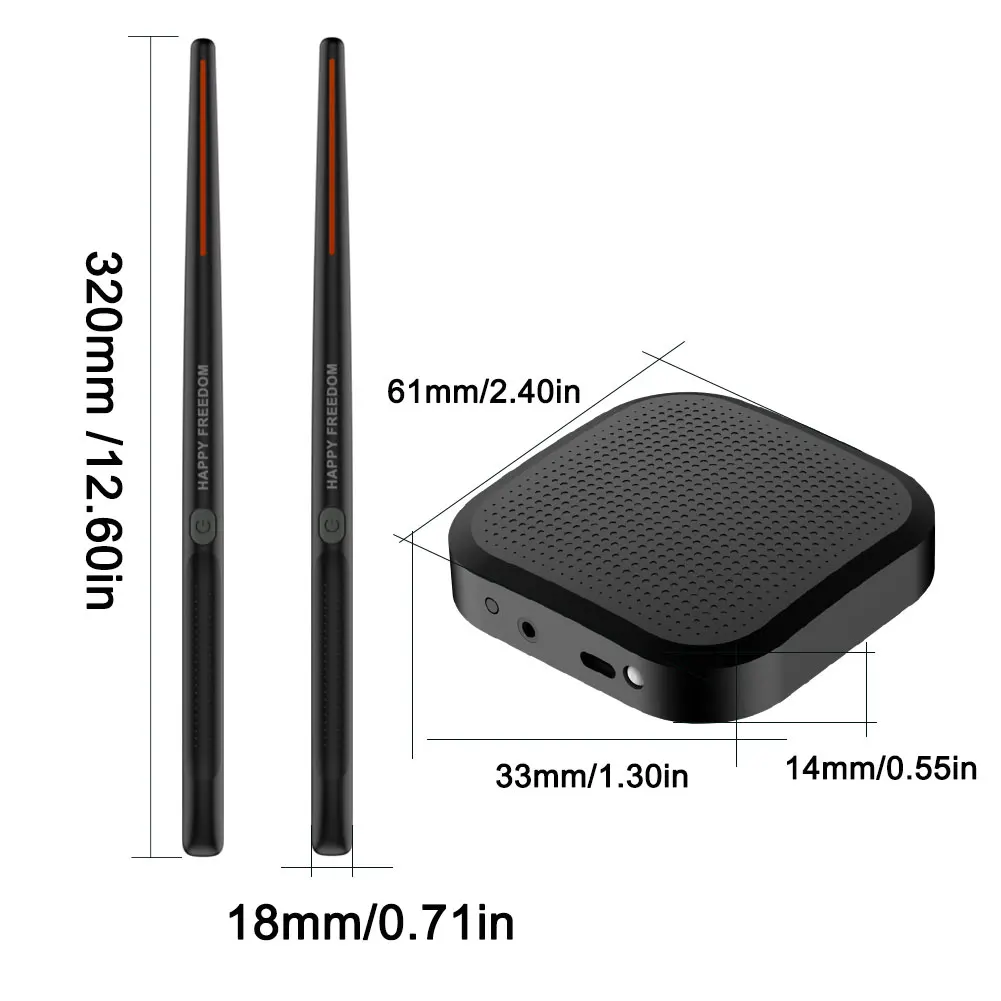 Virtual drum kit electronic virtual air drum drumsticks pedals portable virtual reality professional smart set kids gift