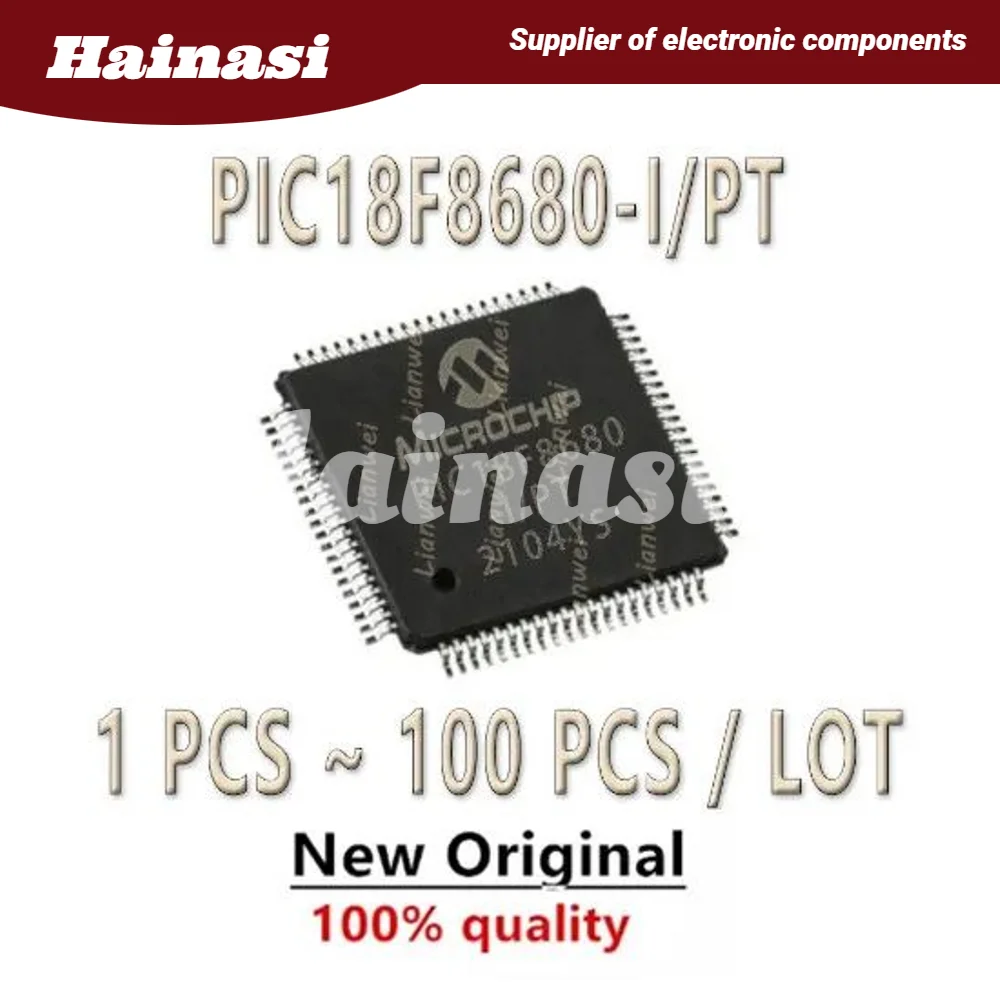 

PIC18F8680-I/PT PIC18F8680-I PIC18F8680 PIC18F PIC18 PIC IC MCU Chip TQFP-80
