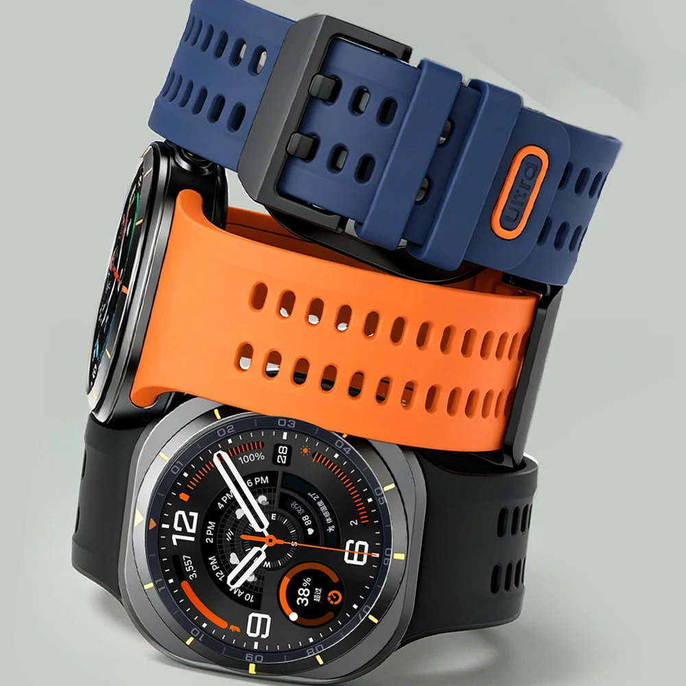 Breathable Silicone Sports Ocean Watch Band - Original Bracelet Strap