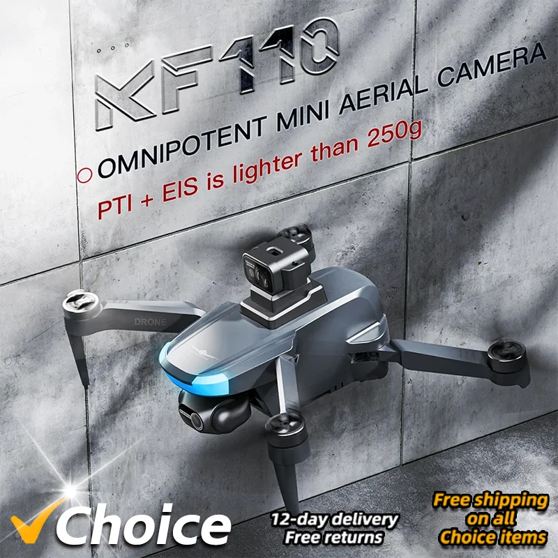 New KF110 GPS Drone 8K Profesional 6K HD Camera 2-Axis Gimbal Anti-Shake Aerial Photography Brushless Foldable Quadcopter