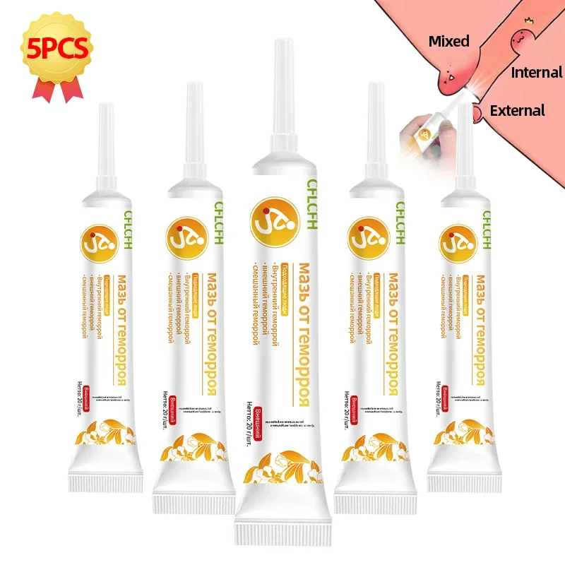5CPS Hemorrhoids Treatment Herbal Cream for Russian Language Piles Medicine Hemorrhoid Removal Cure Anal Pain Swell Ointment hemorrhoids treatment cream