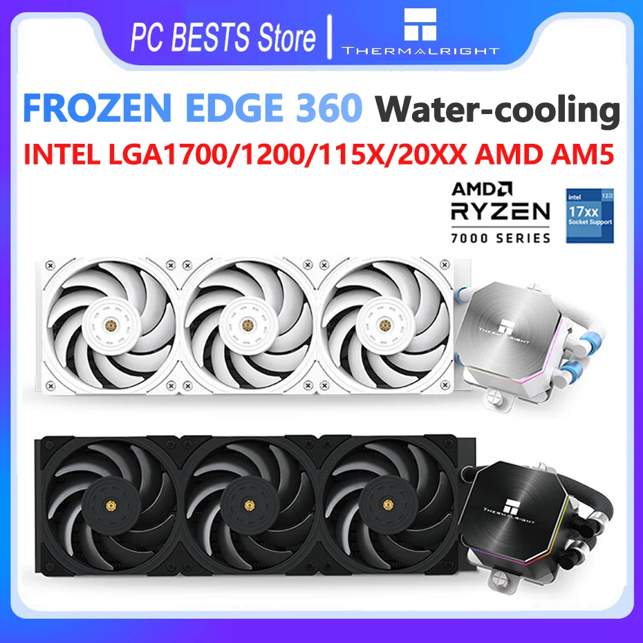 

Thermalright Frozen Edge 360 Water Cooling Radiator ARGB Pump Head CPU Water Cooler Intel LGA1700 1200 115X 2011 2066 AM4 AM5