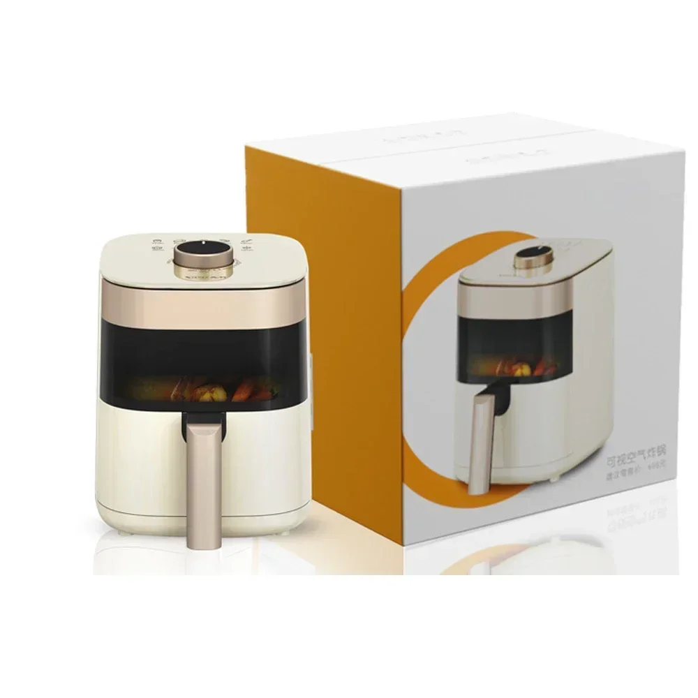 Smart Air Fryers 4.5L Large-capacity Household Multi-functional Smart Oil-free Smokeless Electric Oven AirFryers 220V fryer 6
