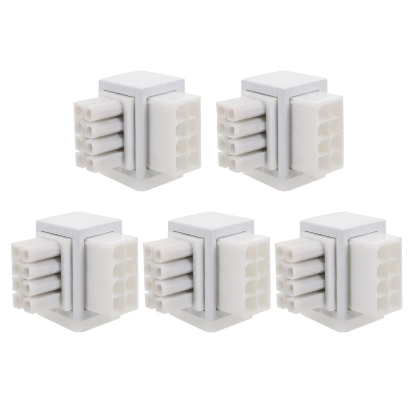 

Pack of 5 90 Degree 8Pin Female to 8Pin Male 90 Degree Angled Adapter for Desktops Graphics Card Shipping
