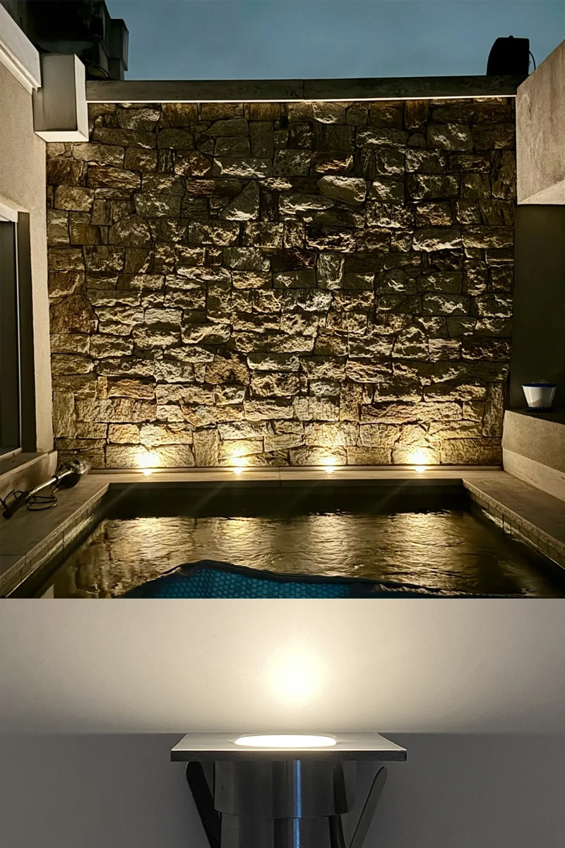 Description Picture 2 of itemMini Led Square Waterproof Outdoor Garden Lights Ground Floor Spot Recessed Terrace Deck Driveway Lawn Lamp RGB IP68 12V 24V 2W