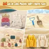 Baby Castle Beach Toy Set Large Outdoor Seaside Kindergarten Sand Pool Mold Kids Water Play Sand Tools Sea & Beach Accessories 3