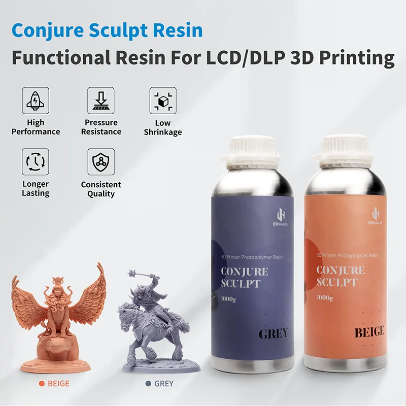 ELEGOO Standard Resin 2.0 Photopolymer Resin 405nm 3D Printer Resin for  DLP/LCD 3D Printing Grey 1000G