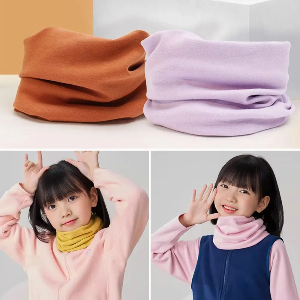 1-12 Years Old Winter Cotton Kids Winter Scarf Cashmere Cute Knitted Scarves Soft Warm Neckerchief for Baby Boys Girls