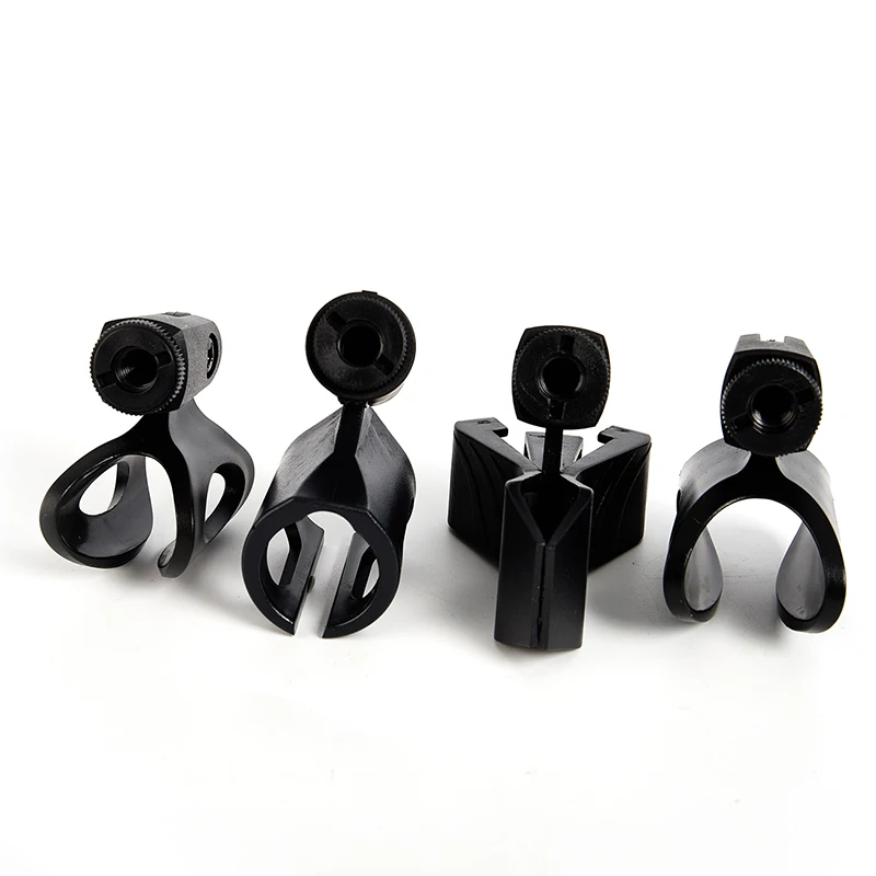 새로운 다기능 실용적인 휴대용 마이크 홀더 범용 무대 사용 클립 스탠드 회전 가능 조절 가능 신축성 내구성