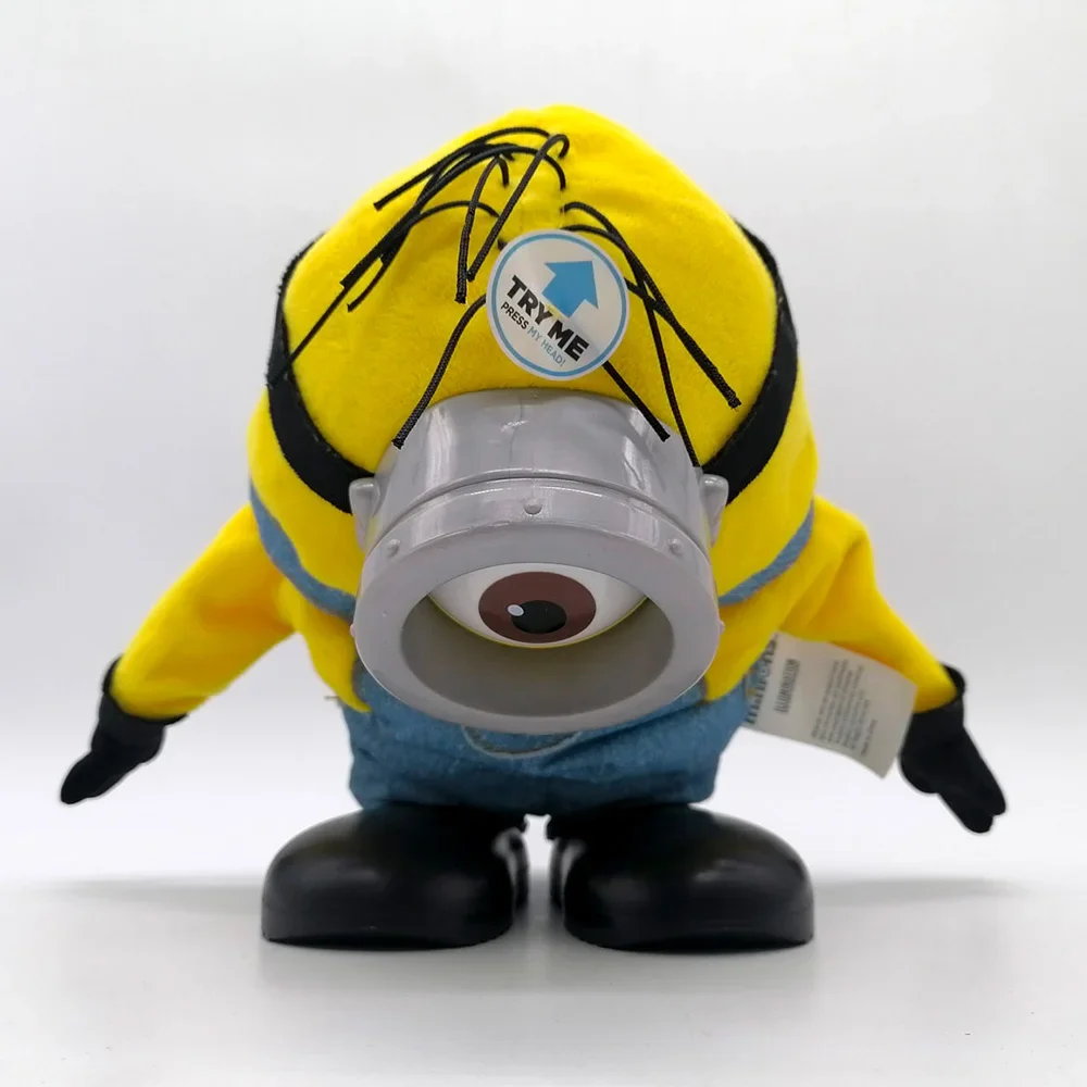 Minions Anime Movie Despicable Me Laughs Tumbling Stuart Electric Tumble Fall Rise Plush Figures Kids Birthday Gifts