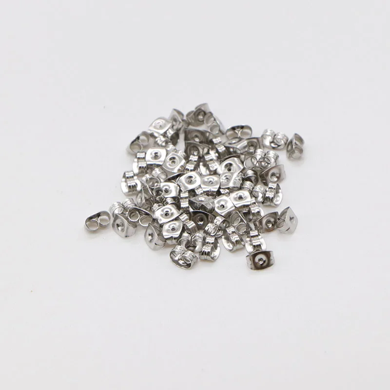 100pcs/lot Stainless Steel Blank Earring Base Cameo Base Fit 12mm Cabochons Earring Setting DIY Jewelry Making