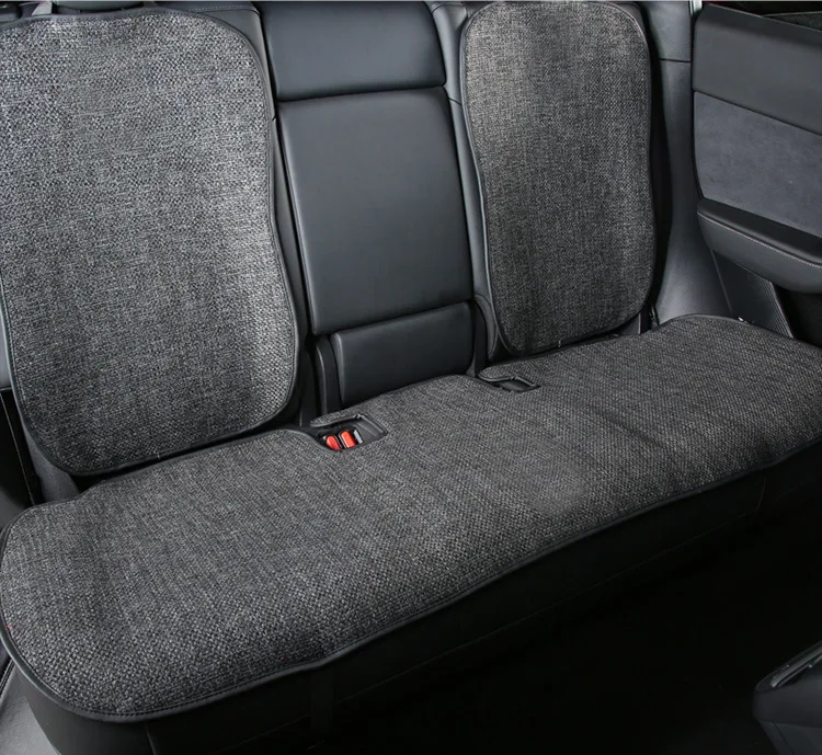 For Tesla Model 3/Y/3+ Model Y Juniper 2025 Flax Seat Pad Cover Comfortable Non-