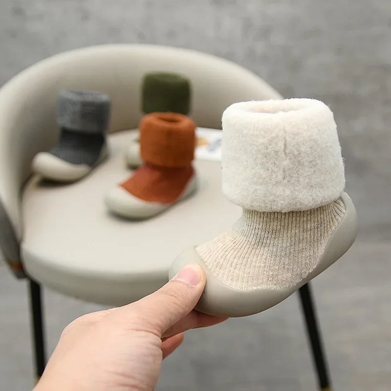 Baby Shoes Soft Sole Shoes Winter kids Cotton Shoes Thicken Toddler shoes Baby Boys Snow Footwear Soft-soled Warm Baby Girls toddler Boots 0-4 Years
