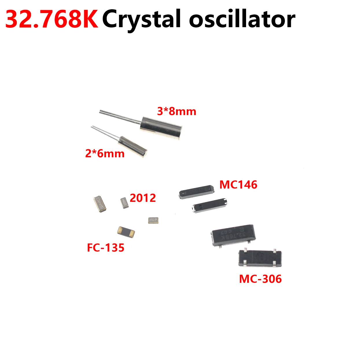 100/20PCS FC-135 32.768K 32.768KHZ 3215 2PIN 2X6 3X6 FC-136 MC306 2012 DIP SMD Crystal Oscillator 10values 20pcs 200pcs hc 49s crystal oscillator 49s assorted kit 32 768khz 2x6 4m 6m 8m 11 0592m 12m 16m 22 1184m 24m 48m