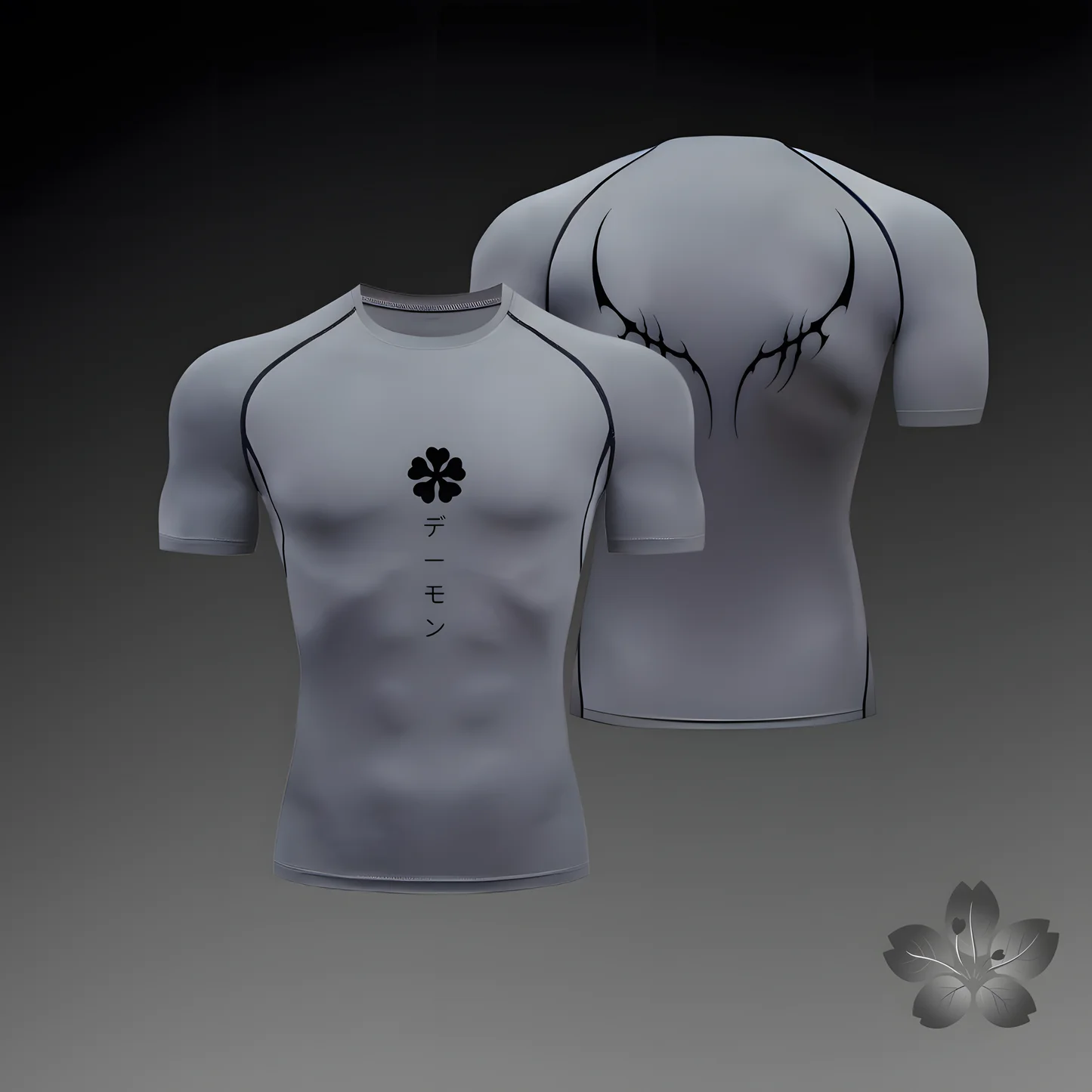 Men Compression Shirt Anime Sport Quick Dry Gym T Shirts Fitness Summer Athletic Undershirts Elasticity Y2K Tops Tee Male