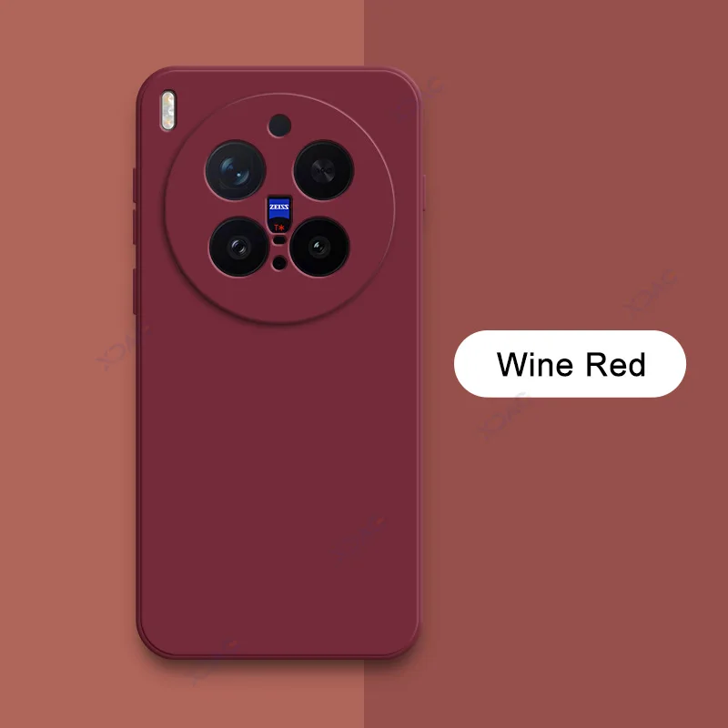 Enhanced Liquid Silicone Square Phone Case - Soft Candy Fashion Cover