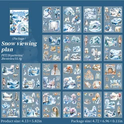 Four Seasons Scenery Decorative Stickers for Scrapbooking and Crafts (20 Sheets) (3)