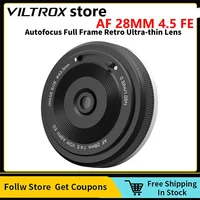 Viltrox 28mm f4.5 Full Frame AutoFocus Lens for Sony FE-Mount Pancake Lens Fuji XF Fujifilm X-Mount 1