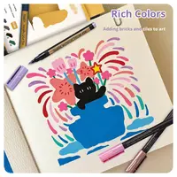 Metallic Marker Pens Set of 10 Colors Paint Markers for Black Paper Scrapbooking Crafts Card Making Ceramics and More - Image 3