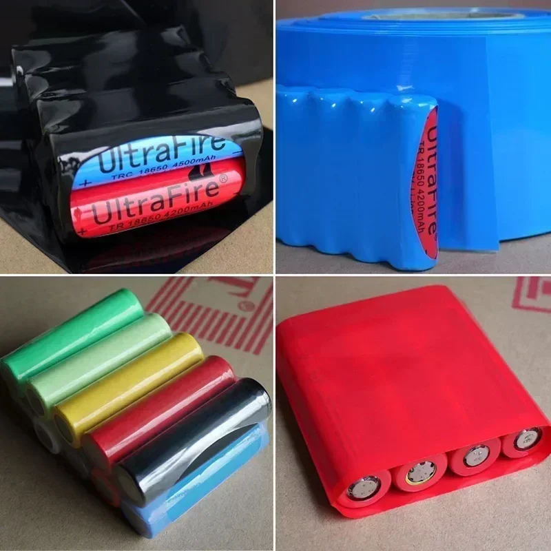 Tubo Termorretráctil PVC 85mm Plano X 1m Transparente Para Baterías 18650 Aislante Eléctrico Bricolaje