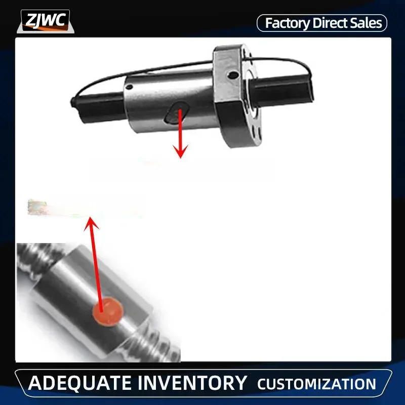 Bola Parafuso Bola Porca Inversor de Plástico Ballscrew Sfu1204 Porca Reta Porca de Metal Peças Cnc Rm1204